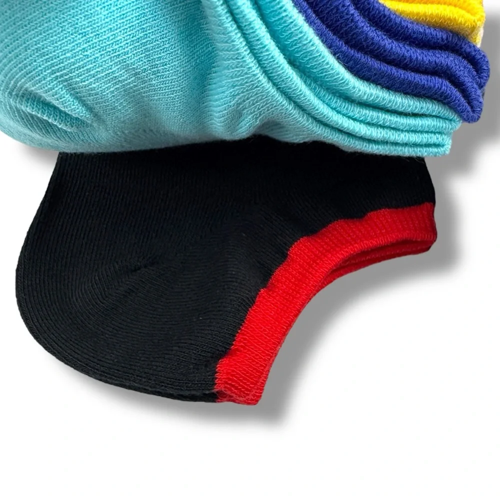 HUE Womens Cotton Sock Liner One Size Fits Most No Show Socks Multicolor 12 Pair